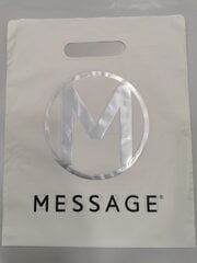 Plastikust poekott kirjaga Sõnum, 24x30 cm, 20 tk hind ja info | Poekotid | kaup24.ee
