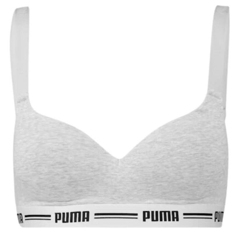 Spordirinnahoidja naistele Puma 1P Hang Sports Bra W 907863 03, hall hind ja info | Naiste spordiriided | kaup24.ee