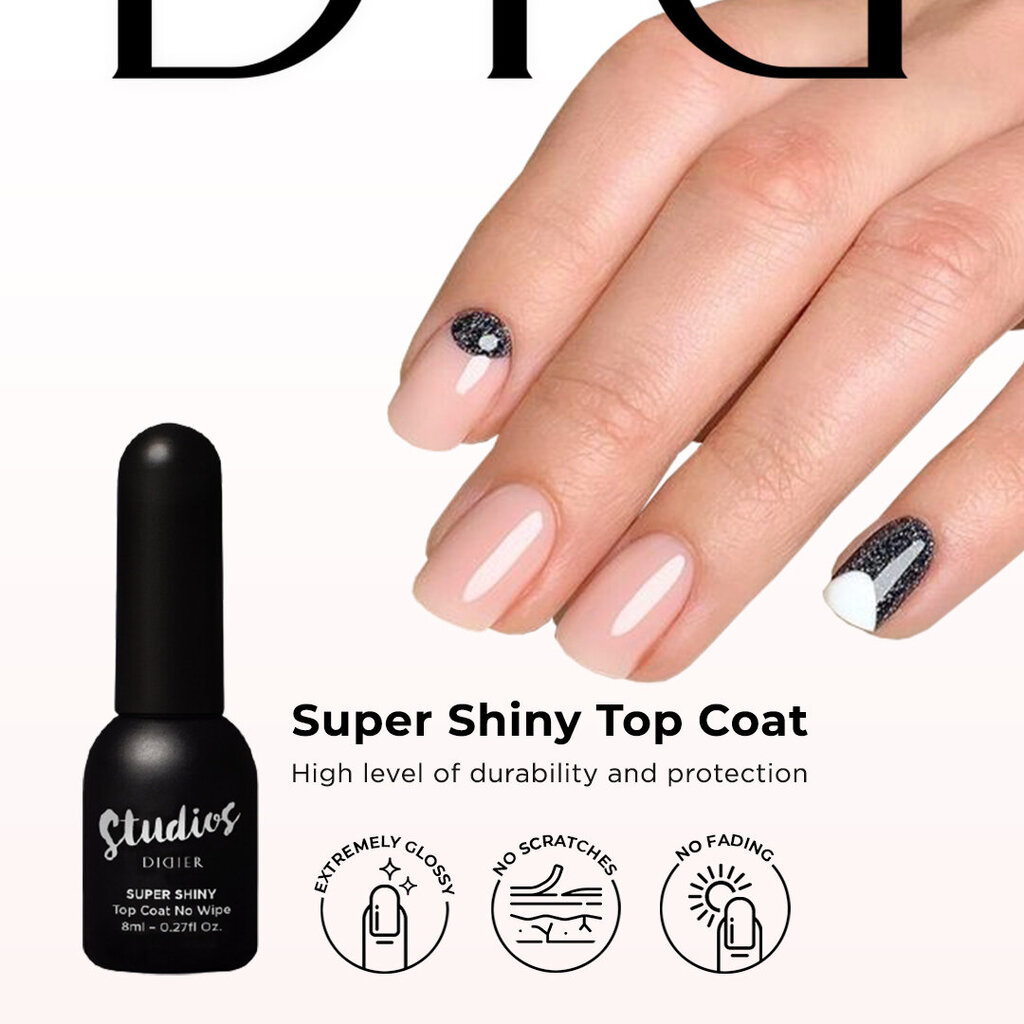 Pealislakkide komplekt Set Top Coat Studios Didier, Super Shiny, 2 tk hind ja info | Küünelakid, küünetugevdajad | kaup24.ee