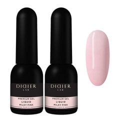 Geelide komplekt Didier Lab, Milky Pink 2 tk x 10 ml цена и информация | Лаки для ногтей, укрепители для ногтей | kaup24.ee