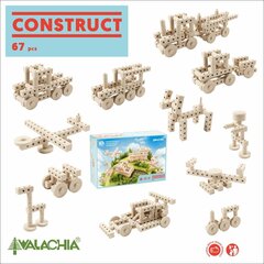 Деревянный конструктор Walachia Construct, 67 шт. цена и информация | Конструкторы и кубики | kaup24.ee