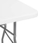 Kokkupandav laud, 120x61x74 cm, valge hind ja info | Aialauad | kaup24.ee