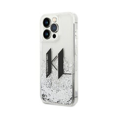 Чехол Karl Lagerfeld Glitter Logo для iPhone 14 Pro Max (6,7″), позрачный/серебряный цена и информация | Чехлы для телефонов | kaup24.ee