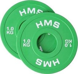 Олимпийский диск HMS, 2х 1 кг цена и информация | Гантели, гири, штанги | kaup24.ee