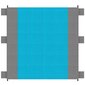 Matkamatt Trizand, 208x208 cm, sinine/hall hind ja info | Matkamadratsid, matkamatid | kaup24.ee