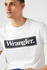 Футболкa мужская Wrangler 112341133-3XL, белая цена и информация | Meeste T-särgid | kaup24.ee