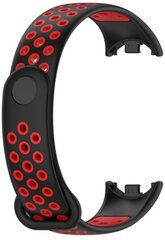 Ремешок для часов Tech-Protect SoftBand Xiaomi Smart Band 8, black/red цена и информация | Аксессуары для смарт-часов и браслетов | kaup24.ee