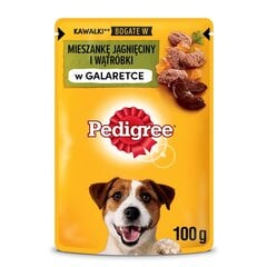 Pedigree täiskasvanud koertele lambaga, 24x0.1 kg цена и информация | Консервы для собак | kaup24.ee