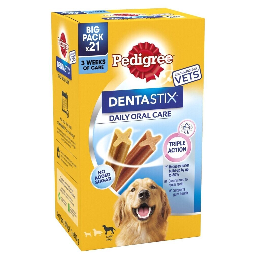 Pedigree Dentastix suurt tõugu koertele, 16x270 g цена и информация | Maiustused koertele | kaup24.ee