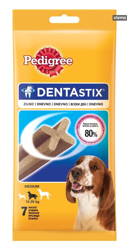 Pedigree Dentastix keskmist tõugu koertele, 10x180 g цена и информация | Maiustused koertele | kaup24.ee