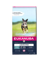 Eukanuba Grain Free S-XL Adult täiskasvanud koertele pardiga, 3 kg hind ja info | Kuivtoit koertele | kaup24.ee