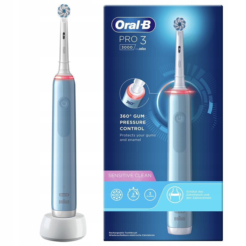 Oral-B Pro 3 3000 цена и информация | Elektrilised hambaharjad | kaup24.ee