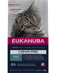 Eukanuba Grain Free täiskasvanud kassidele lõhega, 10 kg hind ja info | Kuivtoit kassidele | kaup24.ee