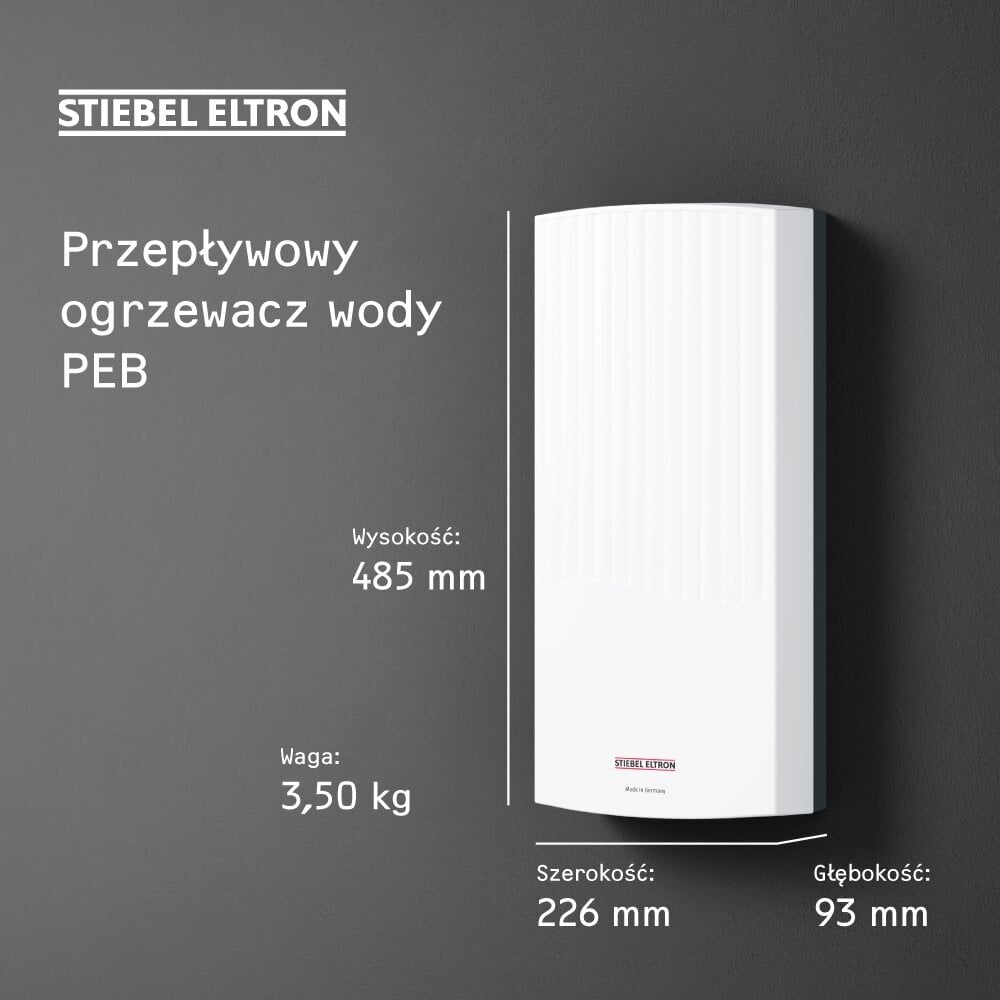 Elektrooniliselt reguleeritav vooluhulga veesoojendi PEB 11 hind ja info | Boilerid | kaup24.ee