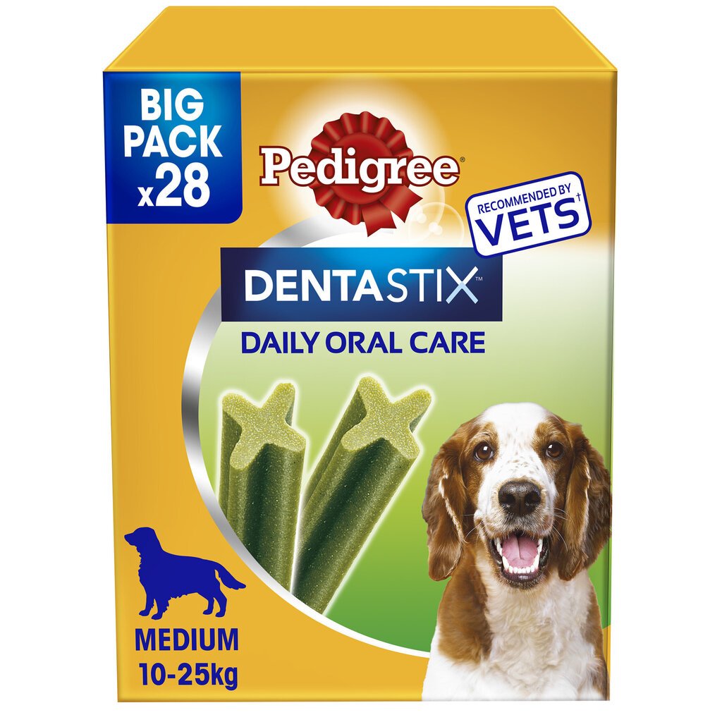 Pedigree DentaStix Daily Fresh kanaga keskmist tõugu koertele, 28x180 g hind ja info | Maiustused koertele | kaup24.ee