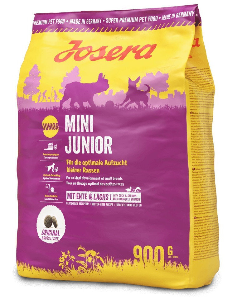 Josera Mini Junior väikest tõugu koertele, 5x900 g цена и информация | Kuivtoit koertele | kaup24.ee