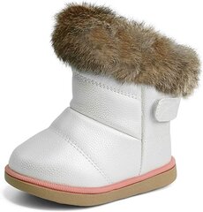 Теплые детские зимние сапожки, белые цена и информация | Детская зимняя обувь | kaup24.ee