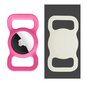 Silikoonist Airtag-hoidik GPS-jälgija jaoks, roosa helendav pimedas цена и информация | Kaelarihmad ja traksid koertele | kaup24.ee