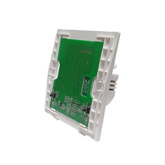 SmartWise 2-канальный настенный переключатель eWeLink Smart WiFi + RF с физической кнопкой (без передней панели) цена и информация | Выключатели, розетки | kaup24.ee