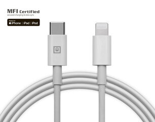 MFI PD USB Type C — Lightning TPE цена и информация | Адаптеры и USB-hub | kaup24.ee