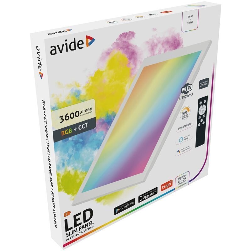 LED-paneel Avide 36W RGB+CCT, 60x60 cm цена и информация | Süvistatavad ja LED valgustid | kaup24.ee