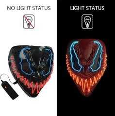 LED Halloweeni mask hind ja info | Karnevali kostüümid | kaup24.ee