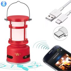Светодиодный фонарь для походов с перезаряжаемым аккумулятором USB-C цена и информация | Фонари и прожекторы | kaup24.ee