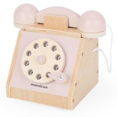 Puidust retro telefon, pastellroosa hind ja info | Arendavad mänguasjad | kaup24.ee