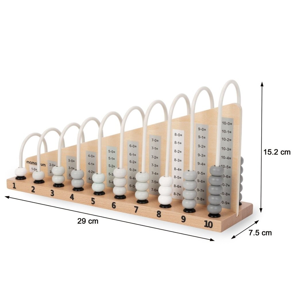 Puidust abacus цена и информация | Arendavad mänguasjad | kaup24.ee