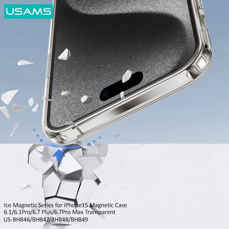 Usams BH847 Ice-Magnet iPhone 15pro цена и информация | Telefoni kaaned, ümbrised | kaup24.ee