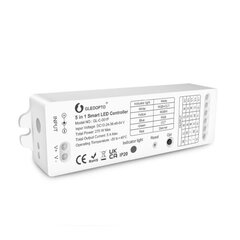 Светодиодный контроллер Gledopto Zigbee Pro 5-в-1 (Zigbee+RF), 12–54 В постоянного тока цена и информация | Регуляторы | kaup24.ee