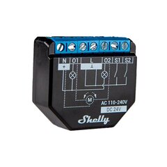 Shelly PLUS 2PM 2-канальный интеллектуальный релейный переключатель Wi-Fi с измерителем мощности и режимом рольставни цена и информация | Выключатели, розетки | kaup24.ee