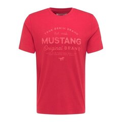 T-särk meestele Mustang Alex C Print M 1010707 7189, punane hind ja info | Meeste T-särgid | kaup24.ee