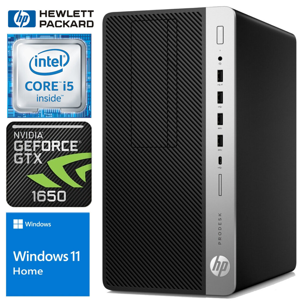 HP 600 G4 MT i5-8500 64GB 512SSD M.2 NVME+1TB GTX1650 4GB WIN11Home цена и информация | Lauaarvutid | kaup24.ee