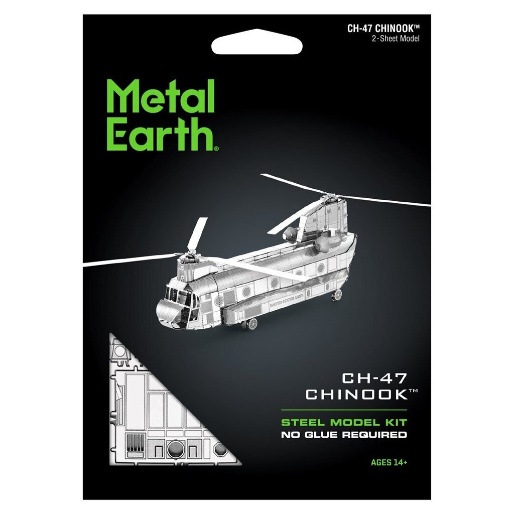 3D pusle Metal Earth CH-47 Chinook hind ja info | Klotsid ja konstruktorid | kaup24.ee