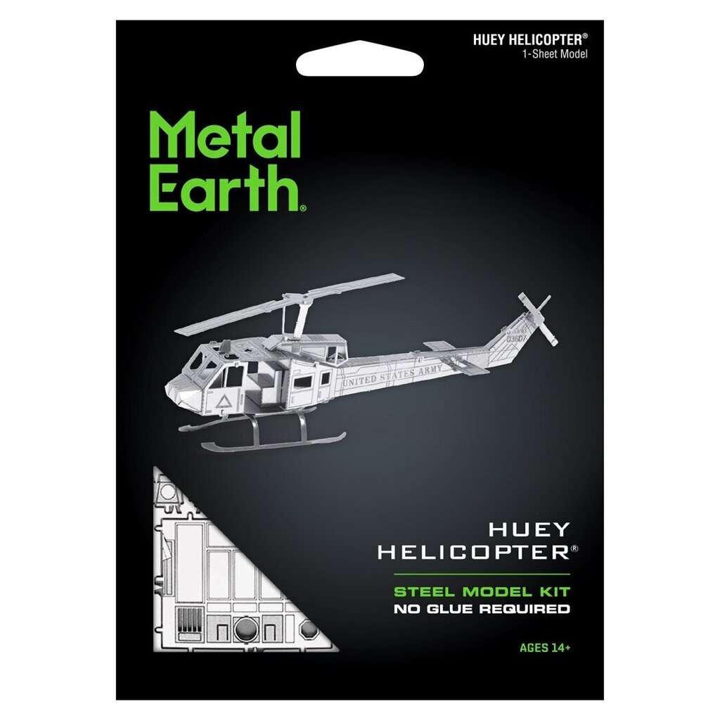 3D pusle Metal Earth Huey Helicopter hind ja info | Klotsid ja konstruktorid | kaup24.ee