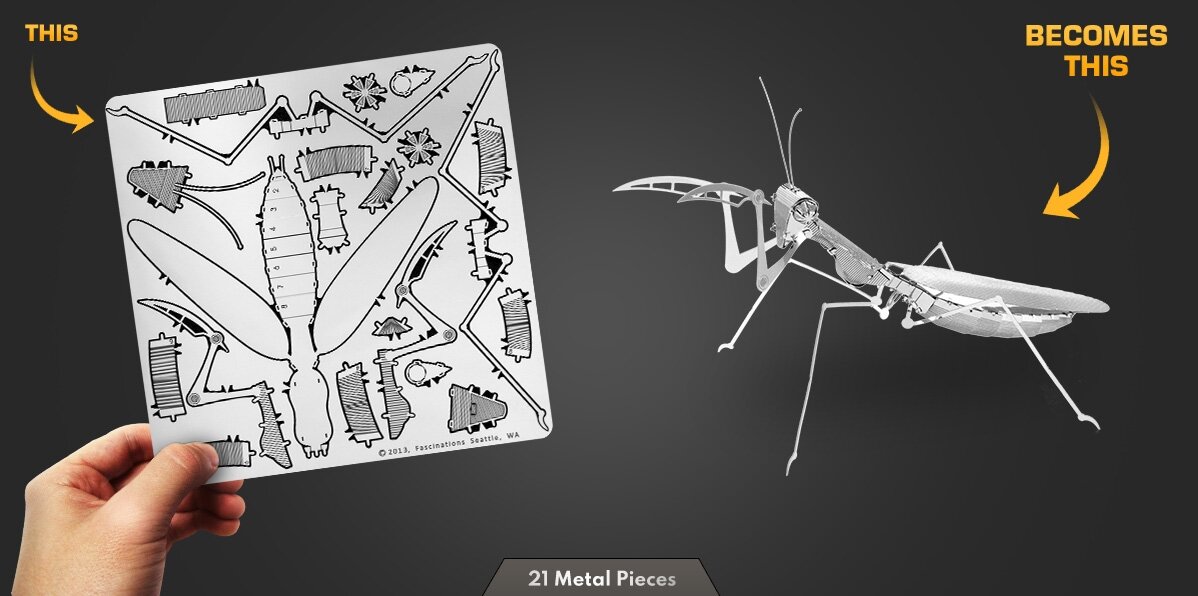 3d pusle Metal Earth Praying Mantis hind ja info | Klotsid ja konstruktorid | kaup24.ee