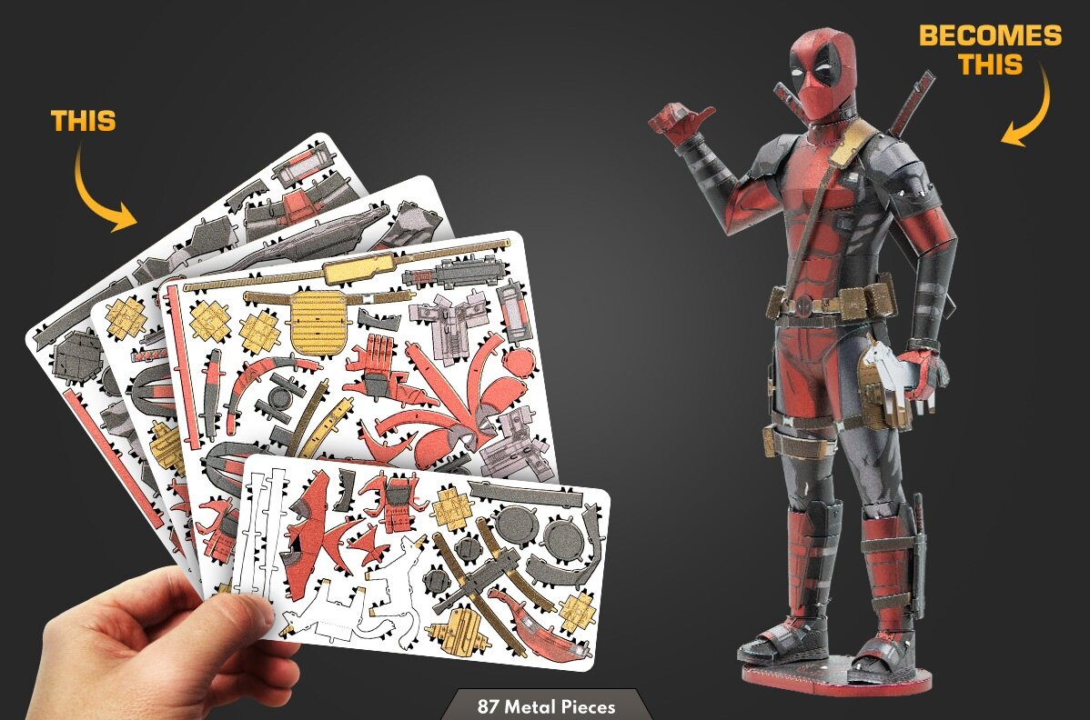 3D pusle Metal Earth Deadpool hind ja info | Klotsid ja konstruktorid | kaup24.ee