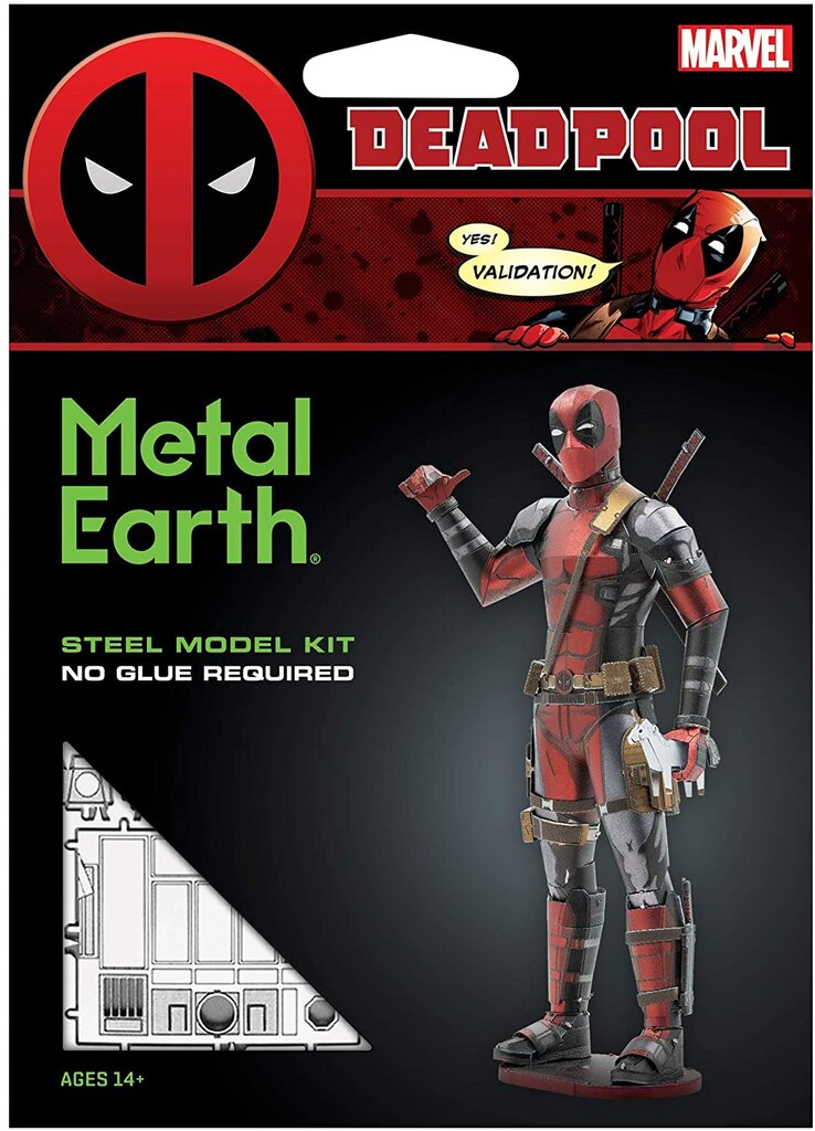 3D pusle Metal Earth Deadpool цена и информация | Klotsid ja konstruktorid | kaup24.ee