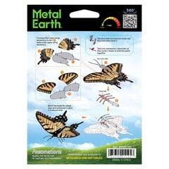 3D pusle Metal Earth Butterfly Tiger Swallowtail цена и информация | Конструкторы и кубики | kaup24.ee