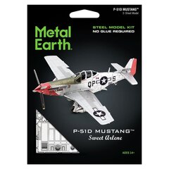 3D pusle Metal Earth P-51D Mustang Sweet Arlene hind ja info | Klotsid ja konstruktorid | kaup24.ee