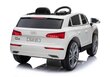 Audi Q5 ühekohaline elektriauto lastele, valge цена и информация | Laste elektriautod | kaup24.ee