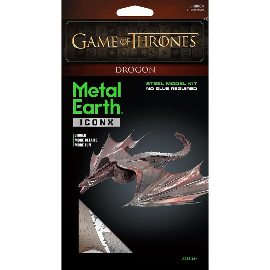 3D pusle Metal Earth Drogon hind ja info | Klotsid ja konstruktorid | kaup24.ee