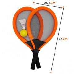 Набор теннисных ракеток для детей с мячом Woopie, оранжевый цена и информация | Уличные игры | kaup24.ee