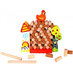 Arkaadimäng "Puidust kanafarm", TOOKY TOY hind ja info | Arendavad mänguasjad | kaup24.ee