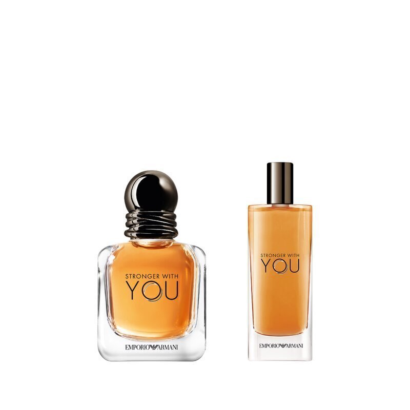 Komplekt meestele Giorgio Armani Stronger With You EDT 30 ml + EDT 15 ml цена и информация | Meeste parfüümid | kaup24.ee