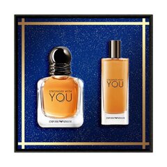 Komplekt meestele Giorgio Armani Stronger With You EDT 30 ml + EDT 15 ml hind ja info | Meeste parfüümid | kaup24.ee