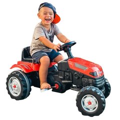 Педальный трактор Farmer GoTrac с прицепом, красный цена и информация | Игрушки для мальчиков | kaup24.ee