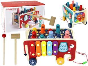 Puidust mängukeskus 4in1 цена и информация | Развивающие игрушки | kaup24.ee