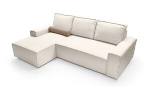 Угловой диван COMO - L-образный мягкий уголок (цвет: белый, оттоманка: правая) цена и информация | Угловые диваны | kaup24.ee